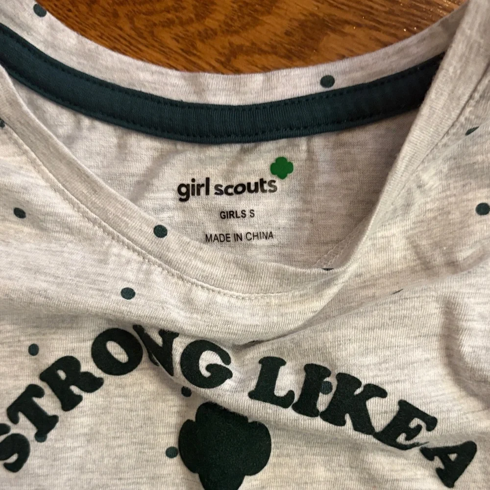 Like New Girl Scouts Polka Dot Kids Shirt - Picture 3 of 4